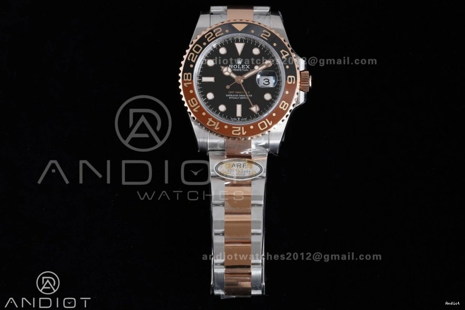 II GMT Bracelet 1:1 RG Master SS ARF Best on Edition V2 904L CHNR New SH3285 SS 126711 0521